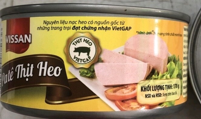 Pate thịt heo Vissan 170GR
