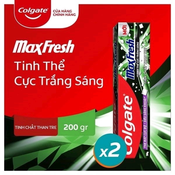 Kem đánh răng Colgate maxfresh tinh chất than tre 180g
