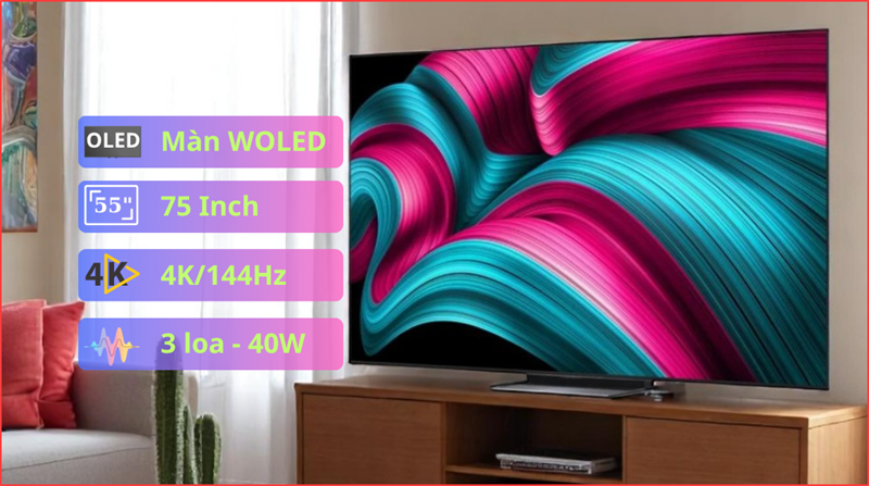 Smart Tivi OLED evo LG AI 4K 77 inch OLED77C5PSA 2025 - INDONESIA