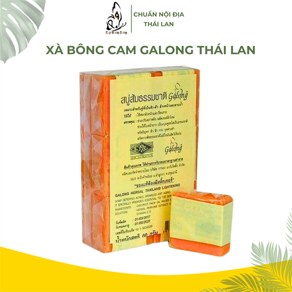 Xà bông cam trị mụn, trắng da galong