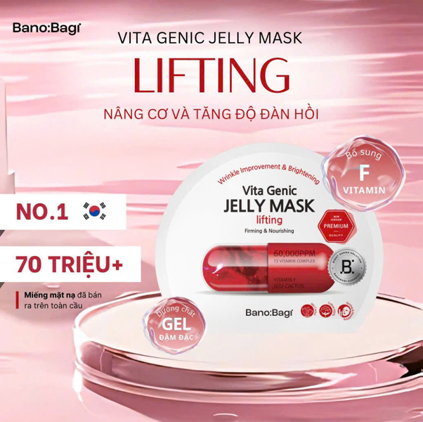 MN BANOBAGI VITA GENIC JELLY MASK LIFTING(ĐỎ*30)