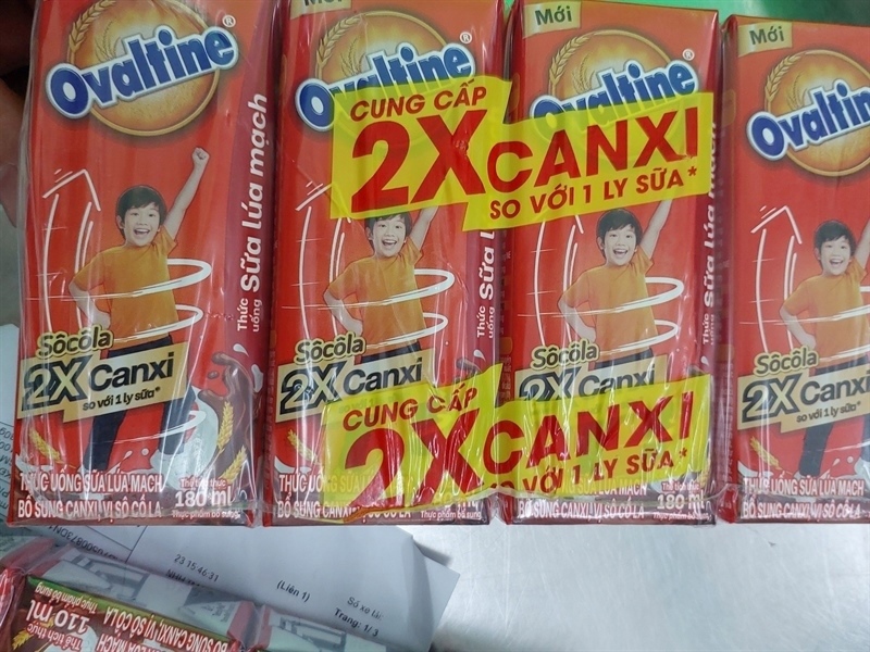 Ovaltine sô 2X caxi 180ml mới