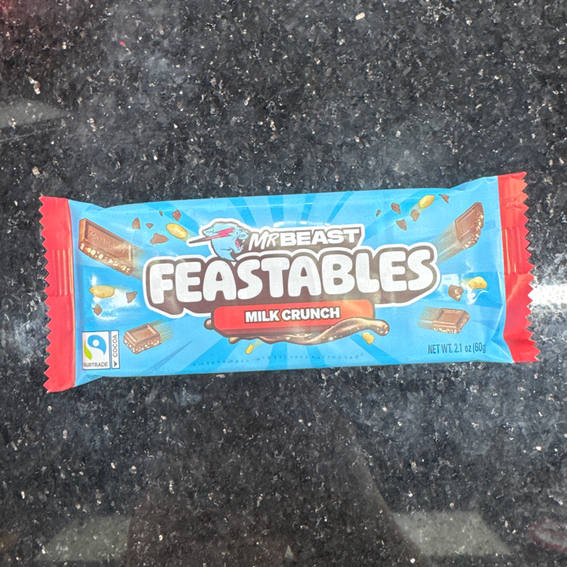 Sô cô la Feastables MrBeast Vị Sữa Bỏng Gạo 60g