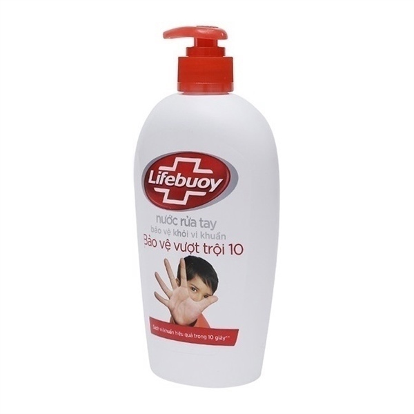 Nước rửa tay Lifebuoy bảo vệ vượt trội 10 180g