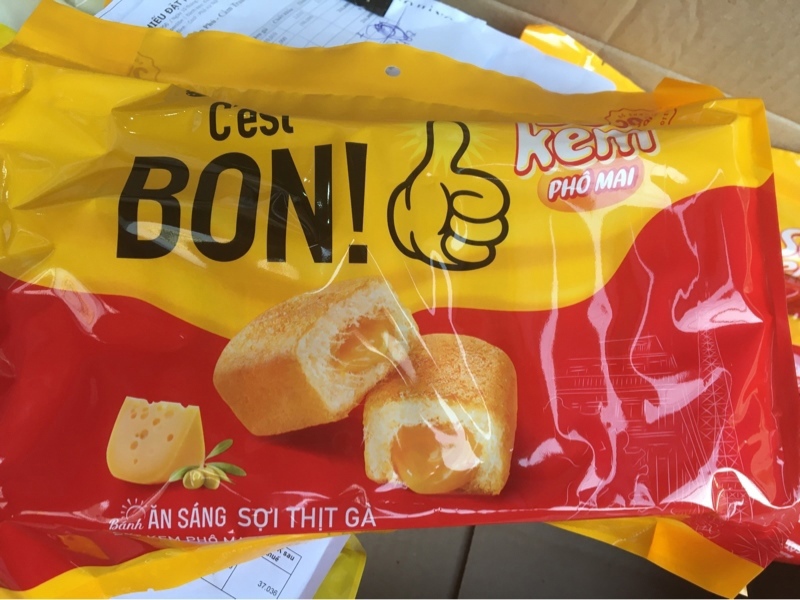 Bánh ăn sáng Orion kem phô mai 8P