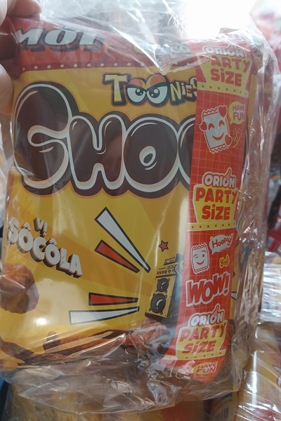 Bimbim Toonies Choco vị socola gói 70GR