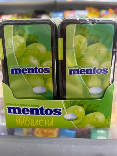 Kẹo ngậm Mentos nho Bạc Hà