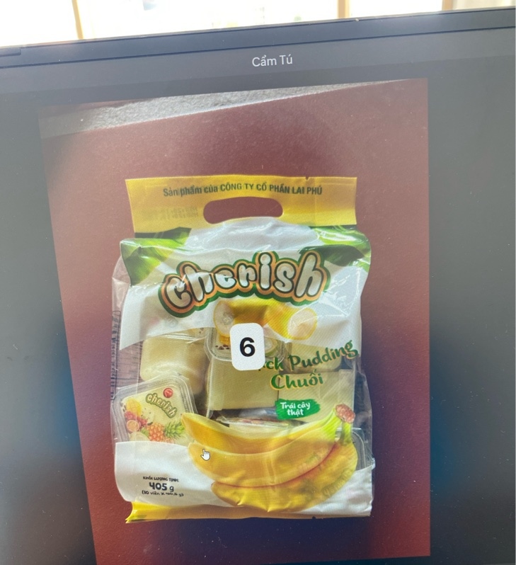 Thạch trái cây chuối Cherish pudding 405g