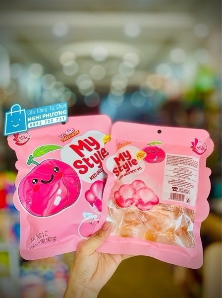 Kẹo dẻo bóc vỏ vị đào my styie 120g