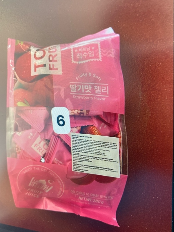 kẹo fruit top dâu