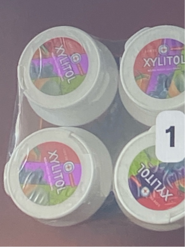 Kẹo gum không đường Xylitol trái cây hỗn hợp hủ 58g