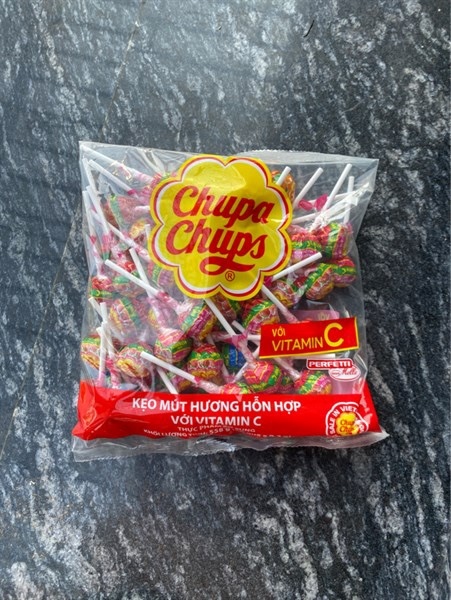 Kẹo mút Chupa Chups sắc màu 580g 58 cây