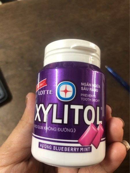 Kẹo cao su Xylitol nho 58GR