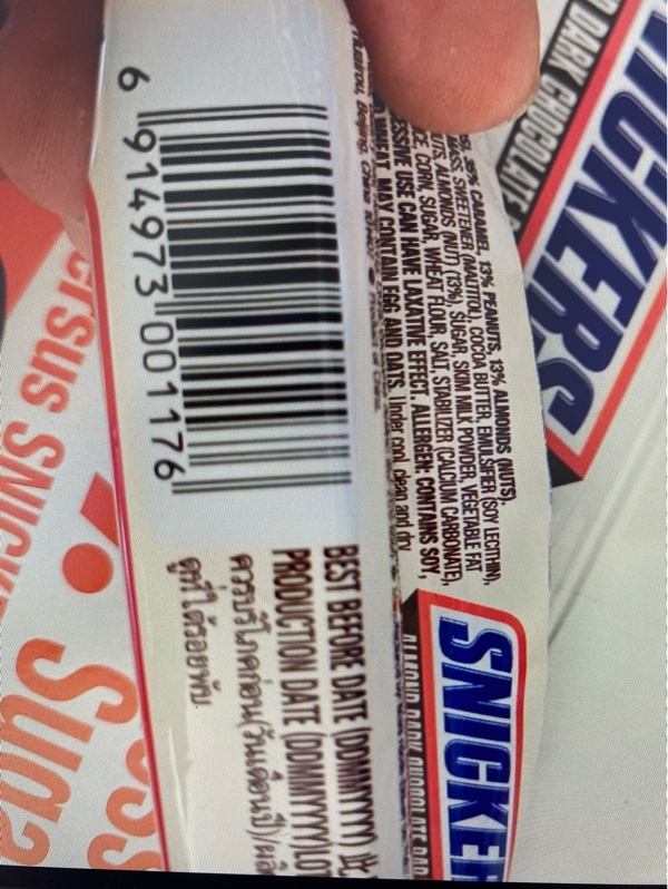 Kẹo Snickers hạnh nhân thỏi 40g