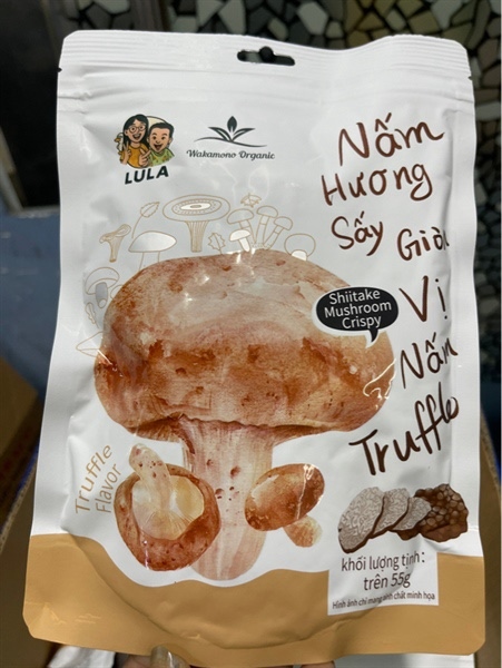 Nấm Hương sấy giòn Wakamono vị truffe 55g