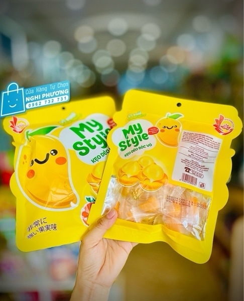 Kẹo dẻo bóc vỏ vị xoài my styie 120g