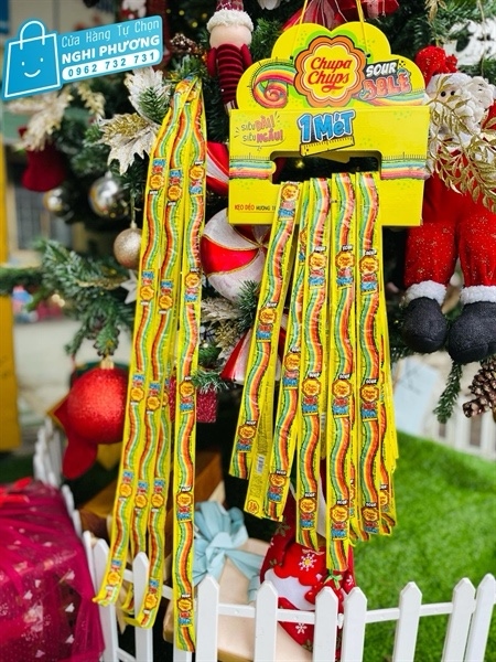 Kẹo dẻo Chupa Chups sour belt 1M Hương trái cây 8g chup 1M