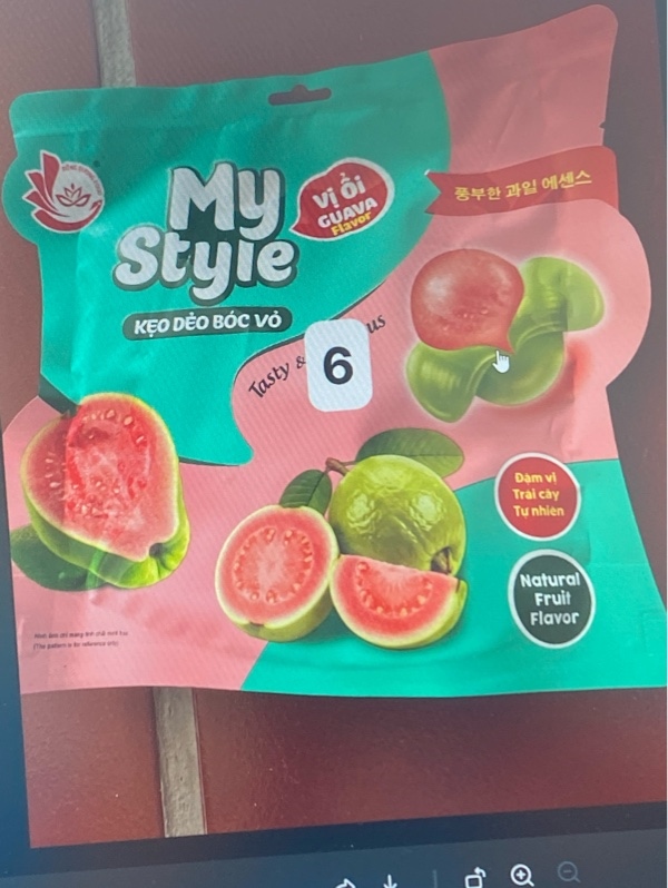 Kẹo dẻo bóc vỏ vị ổi My style 120g