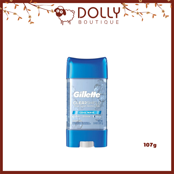 Gel Khử Mùi Nam Gillette Cool Wave Clear Gel 107g