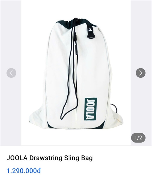 Giền Pickleball - Túi đeo chéo JOOLA Drawstring Sling Bag