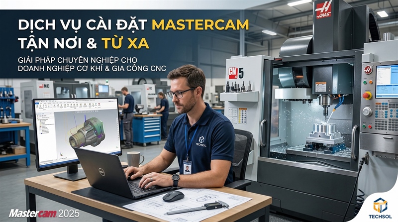 Dịch vụ cài đặt Mastercam online, tận nơi