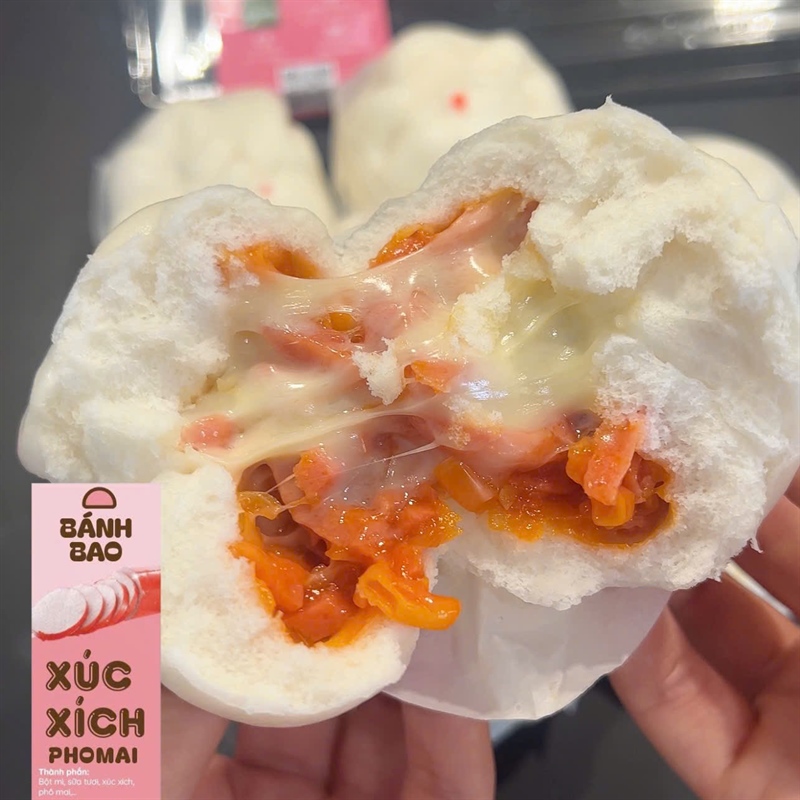 BÁNH BAO XÚC XÍCH PHOMAI MINI ( HỘP 10C)