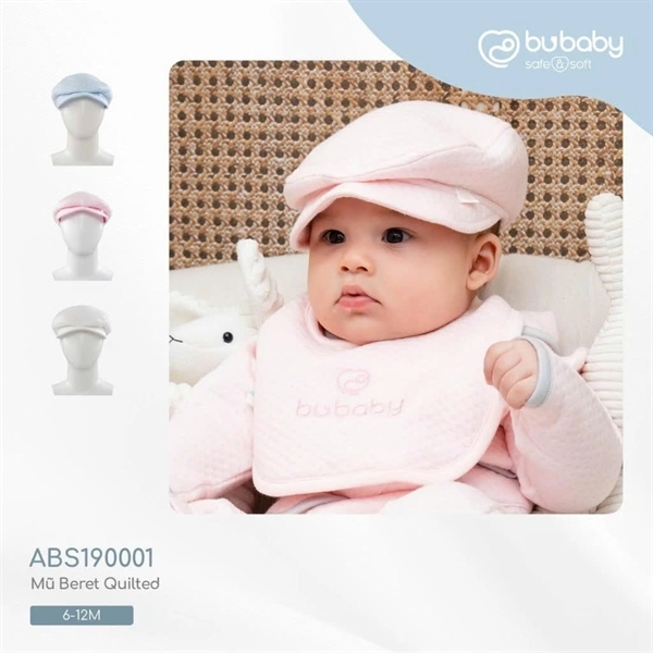 BS1900 - Mũ Beret Quilted Bubaby - Hồng