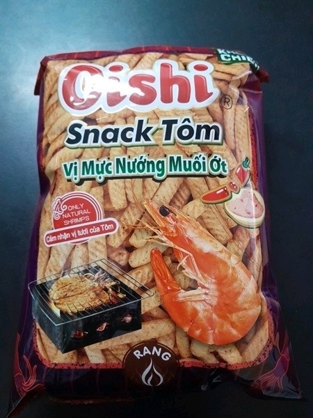 Oishi vị mực nướng muối ớt