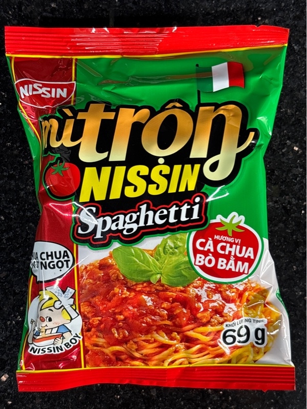 Mì Trộn Nissin Spaghetti Hương Vị Cà Chua Bò Bằm