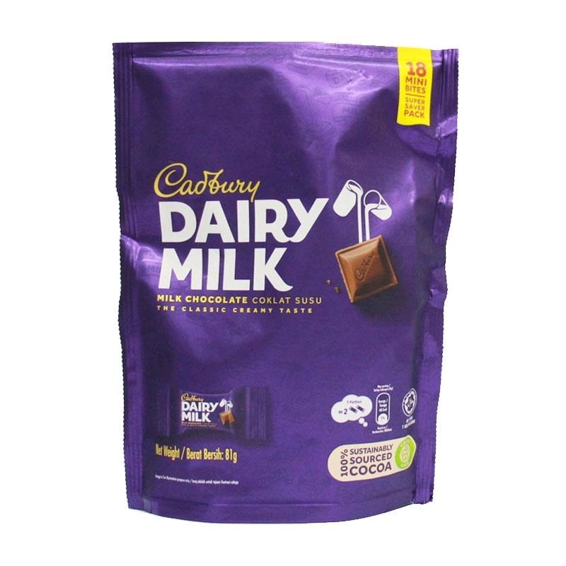 Cadbury Dairy Milk chocolate mini bites 81g x 22S