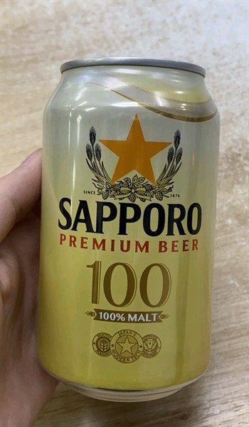 Bia Sapporo premium 100 vàng 330ml