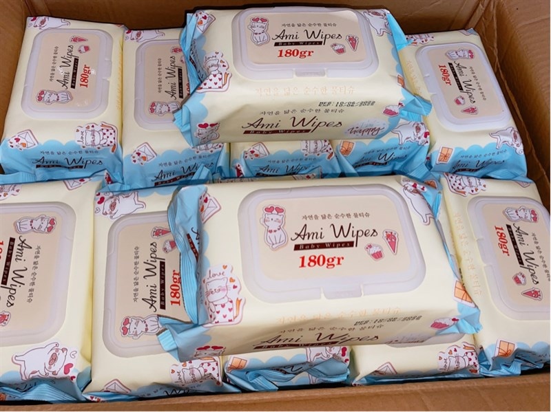 Khăn ướt Ami wipes 180g