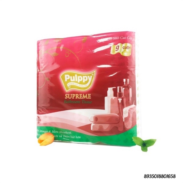 Giấy vệ sinh Pulppy 9 cuộn/ cây