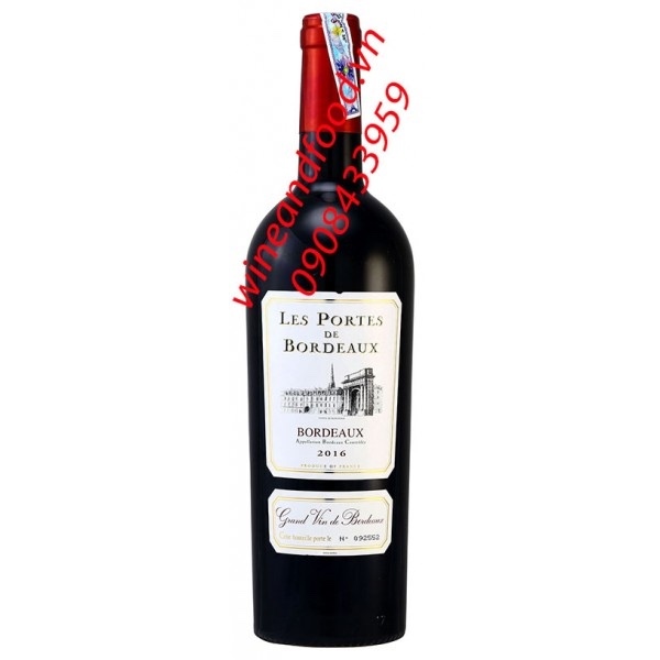 Rượu les portes de Bordeaux 750ml 14%