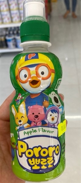 Nước Pororo dạng chai hương vị táo (235ml *24 chai)