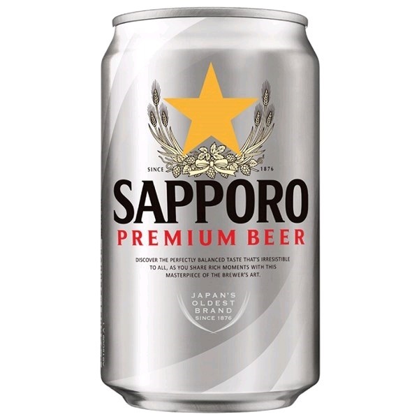 Bia Sapporo bạc 330ml