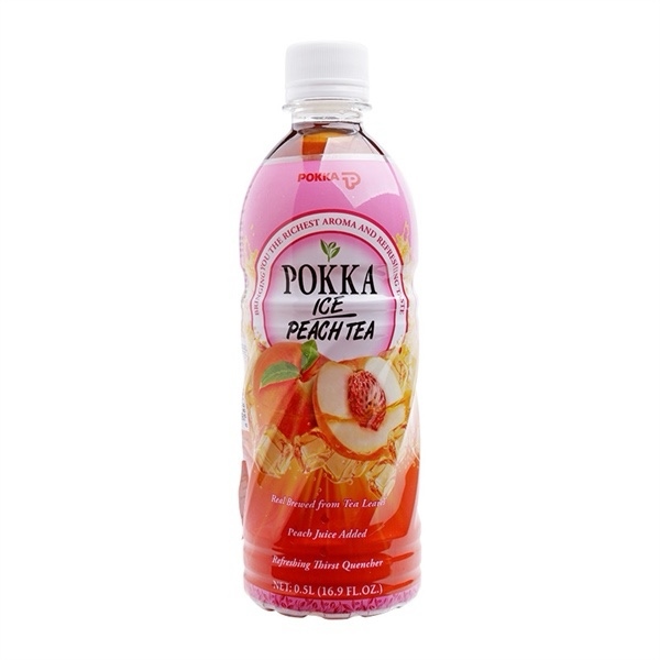 Trà đào Pokka chai 500ml Trà đào Pokka chai 500ml