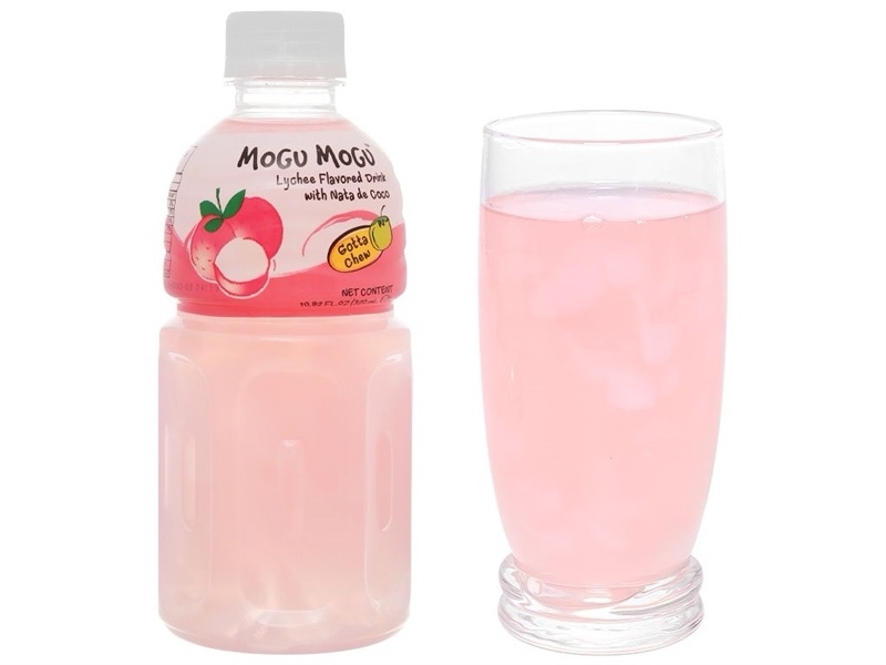Nước uống có thạch dừa Mogu Mogu vị vải 320ml