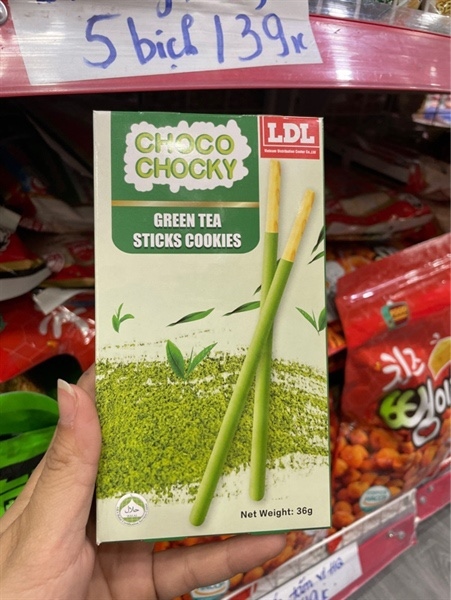 Bánh que chấm vị trà xanh 36g