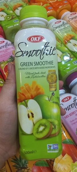 Nước uống trái cây sinh tố OKF Green smoothie 500ml hq