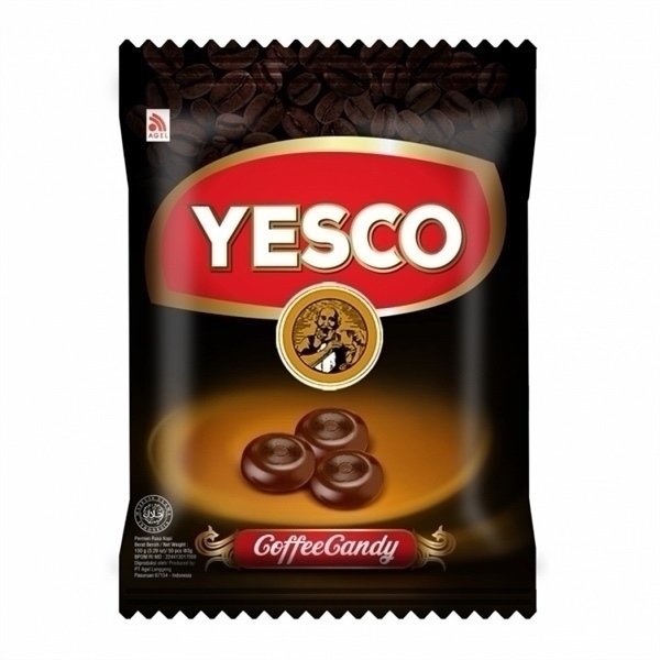 Kẹo yesco cà phê đen 150g / T24 Kẹo yesco cà phê đen 150g / T24