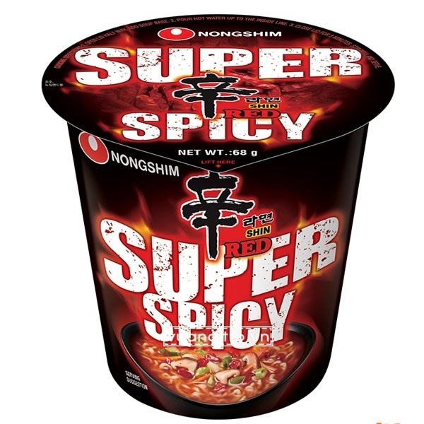 Mì ly siêu cay shin Nongshim 68g