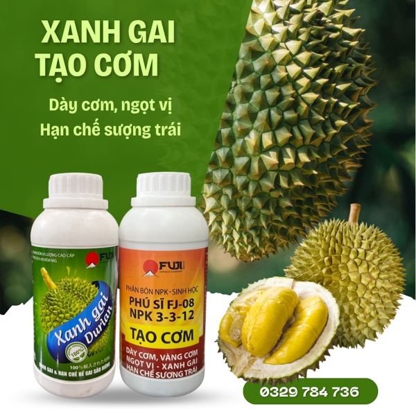 Xanh Gai - Tạo Cơm - giúp dày cơm, hạn chế sượng trái