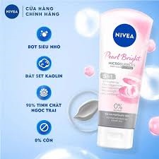 81273 Sữa Rửa Mặt Đất Sét Giúp Hỗ Trợ Sáng Da Ngọc Trai Nivea 100G