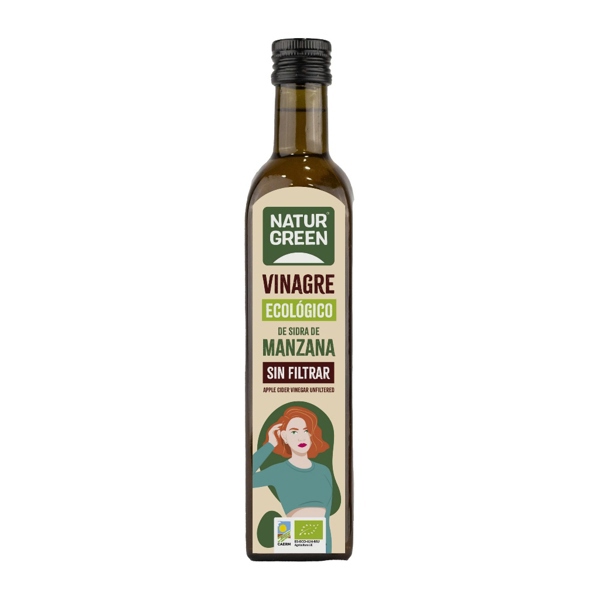 Giấm táo hữu cơ Naturgreen 500ml