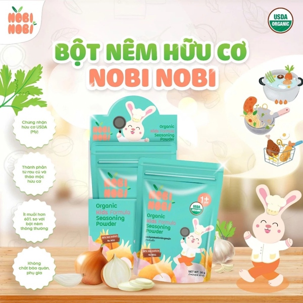 Bột nêm hữu cơ cho bé Nobi Nobi 30g