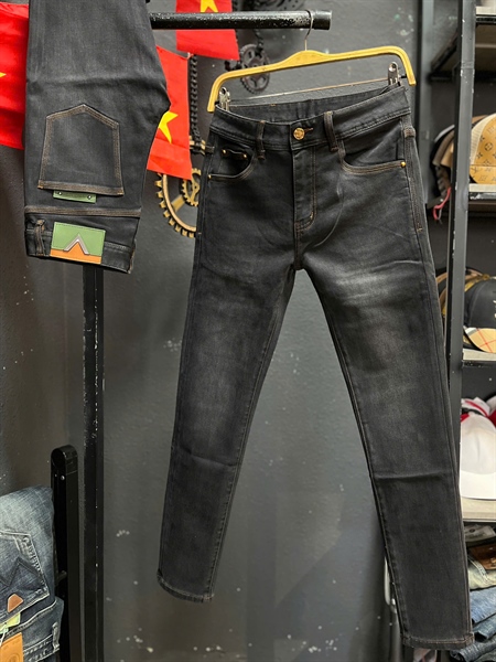 Jean Dài -QCSC- 2556 Đen xám was chỉ Nâu