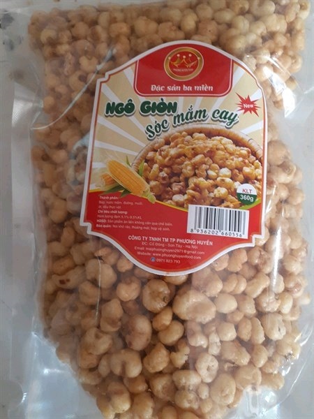 Ngô nếp trắng sấy giòn 360g 3 m.iền