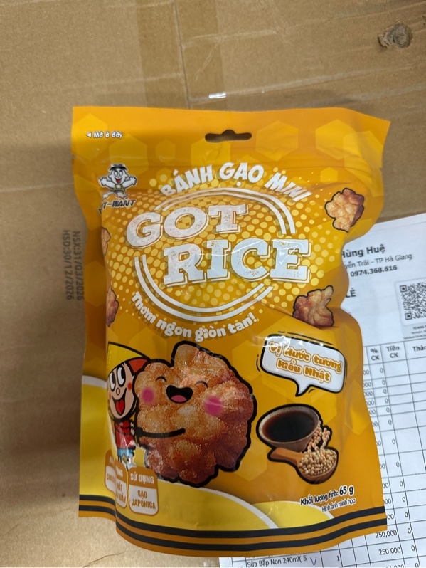Bánh gạo mini got rice vị nước tương kiểu Nhật 65g