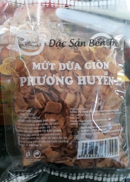 Mứt dừa sấy giòn Phương Huyền 100g
